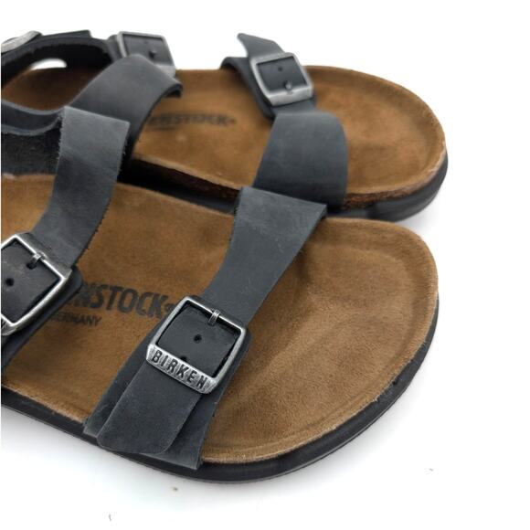 Birkenstock Sonora Sandals Oiled Leather Women's Black Size USW6/M4 EU37 - Picture 10 of 14